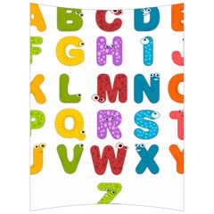 Vectors Alphabet Eyes Letters Funny Back Support Cushion by Sapixe