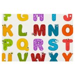 Vectors Alphabet Eyes Letters Funny Banner and Sign 6  x 4  Front