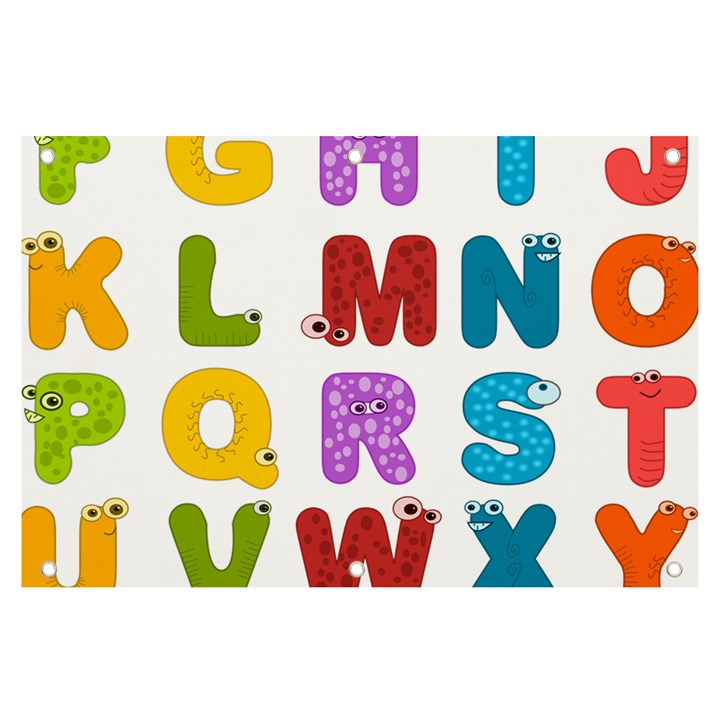 Vectors Alphabet Eyes Letters Funny Banner and Sign 6  x 4 