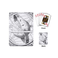 Constellations Celestial Moon Earth Playing Cards Single Design (mini) by Sapixe