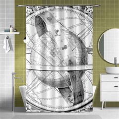 Constellations Celestial Moon Earth Shower Curtain 48  X 72  (small)  by Sapixe