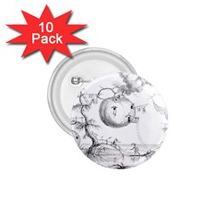 Vectors Fantasy Fairy Tale Sketch 1 75  Buttons (10 Pack) by Sapixe