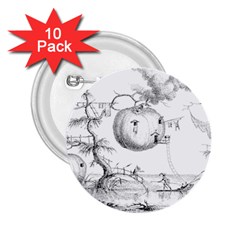 Vectors Fantasy Fairy Tale Sketch 2 25  Buttons (10 Pack)  by Sapixe