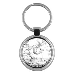 Vectors Fantasy Fairy Tale Sketch Key Chain (round) by Sapixe