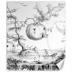 Vectors Fantasy Fairy Tale Sketch Canvas 8  X 10  by Sapixe