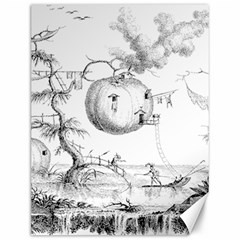 Vectors Fantasy Fairy Tale Sketch Canvas 12  X 16  by Sapixe