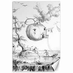 Vectors Fantasy Fairy Tale Sketch Canvas 20  X 30  by Sapixe