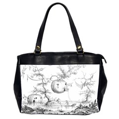 Vectors Fantasy Fairy Tale Sketch Oversize Office Handbag (2 Sides) by Sapixe