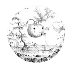 Vectors Fantasy Fairy Tale Sketch Mini Round Pill Box by Sapixe