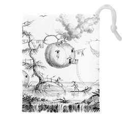 Vectors Fantasy Fairy Tale Sketch Drawstring Pouch (4xl) by Sapixe