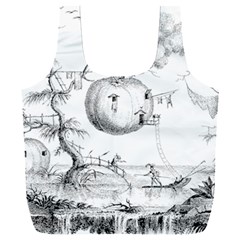 Vectors Fantasy Fairy Tale Sketch Full Print Recycle Bag (xxl) by Sapixe