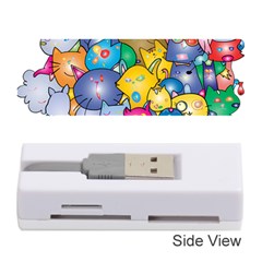 Cats Cartoon Cats Colorfulcats Memory Card Reader (stick) by Sapixe