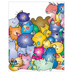 Cats Cartoon Cats Colorfulcats Drawstring Bag (small)