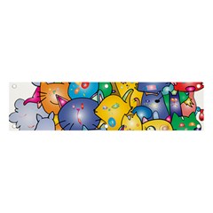 Cats Cartoon Cats Colorfulcats Banner And Sign 4  X 1 