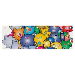 Cats Cartoon Cats Colorfulcats Banner And Sign 6  X 2 