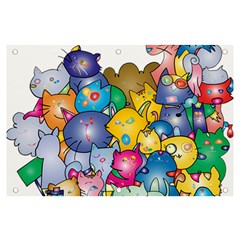 Cats Cartoon Cats Colorfulcats Banner And Sign 6  X 4  by Sapixe