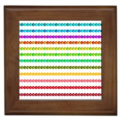 Ribbons Sequins Embellishment Framed Tile by Sapixe