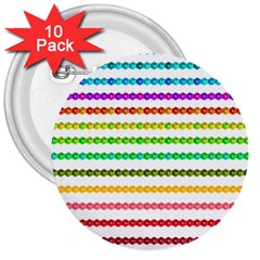 Ribbons Sequins Embellishment 3  Buttons (10 Pack)  by Sapixe