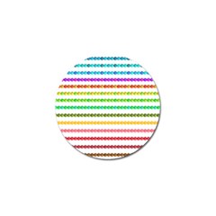 Ribbons Sequins Embellishment Golf Ball Marker by Sapixe