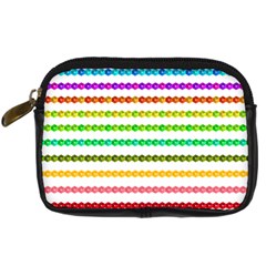 Ribbons Sequins Embellishment Digital Camera Leather Case by Sapixe