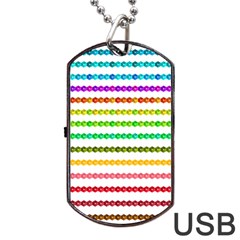 Ribbons Sequins Embellishment Dog Tag Usb Flash (one Side) by Sapixe