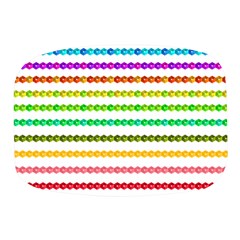 Ribbons Sequins Embellishment Mini Square Pill Box by Sapixe