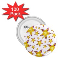 Isolated Transparent Starfish 1 75  Buttons (100 Pack)  by Sapixe