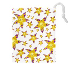 Isolated Transparent Starfish Drawstring Pouch (4xl) by Sapixe