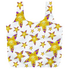 Isolated Transparent Starfish Full Print Recycle Bag (xxl) by Sapixe