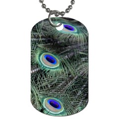 Plumage Peacock Feather Colorful Dog Tag (one Side) by Sapixe