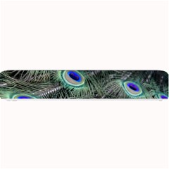 Plumage Peacock Feather Colorful Small Bar Mats by Sapixe