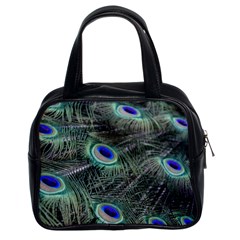 Plumage Peacock Feather Colorful Classic Handbag (two Sides) by Sapixe