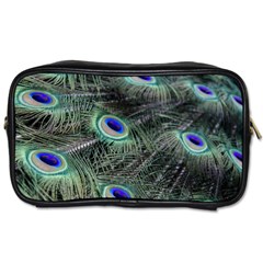 Plumage Peacock Feather Colorful Toiletries Bag (two Sides) by Sapixe