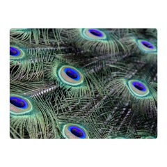 Plumage Peacock Feather Colorful Double Sided Flano Blanket (mini)  by Sapixe