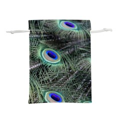 Plumage Peacock Feather Colorful Lightweight Drawstring Pouch (s) by Sapixe