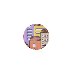 Houses City Architecture Building 1  Mini Magnets by Sapixe