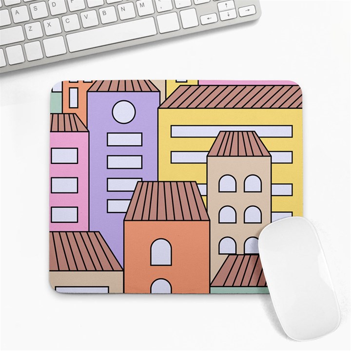 Houses City Architecture Building Large Mousepads