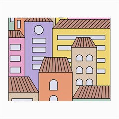 Houses City Architecture Building Small Glasses Cloth (2 Sides) by Sapixe