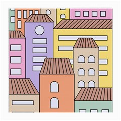 Houses City Architecture Building Medium Glasses Cloth by Sapixe