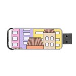 Houses City Architecture Building Portable USB Flash (One Side) Front