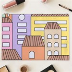 Houses City Architecture Building Cosmetic Bag (XXL) Front