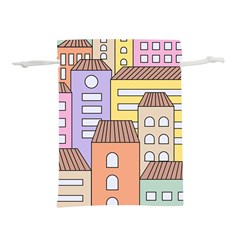 Houses City Architecture Building Lightweight Drawstring Pouch (s) by Sapixe