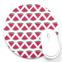 Illustration Watermelon Fruit-food Melon Round Mousepads by Sapixe