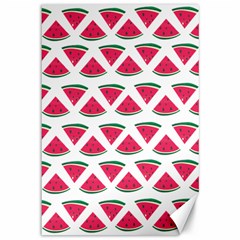 Illustration Watermelon Fruit-food Melon Canvas 12  X 18  by Sapixe