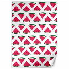 Illustration Watermelon Fruit-food Melon Canvas 24  X 36  by Sapixe