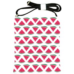 Illustration Watermelon Fruit-food Melon Shoulder Sling Bag by Sapixe