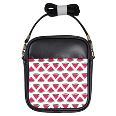 Illustration Watermelon Fruit-food Melon Girls Sling Bag by Sapixe