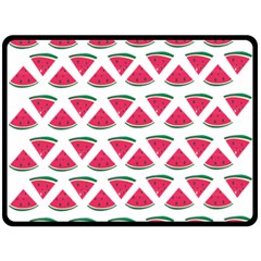 Illustration Watermelon Fruit-food Melon Fleece Blanket (large)  by Sapixe