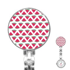 Illustration Watermelon Fruit-food Melon Stainless Steel Nurses Watch by Sapixe