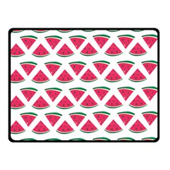 Illustration Watermelon Fruit-food Melon Double Sided Fleece Blanket (small)  by Sapixe